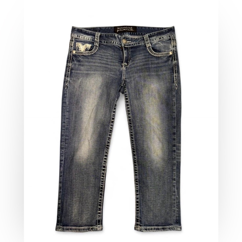 Men's Faded Blue Straight-Leg Jeans